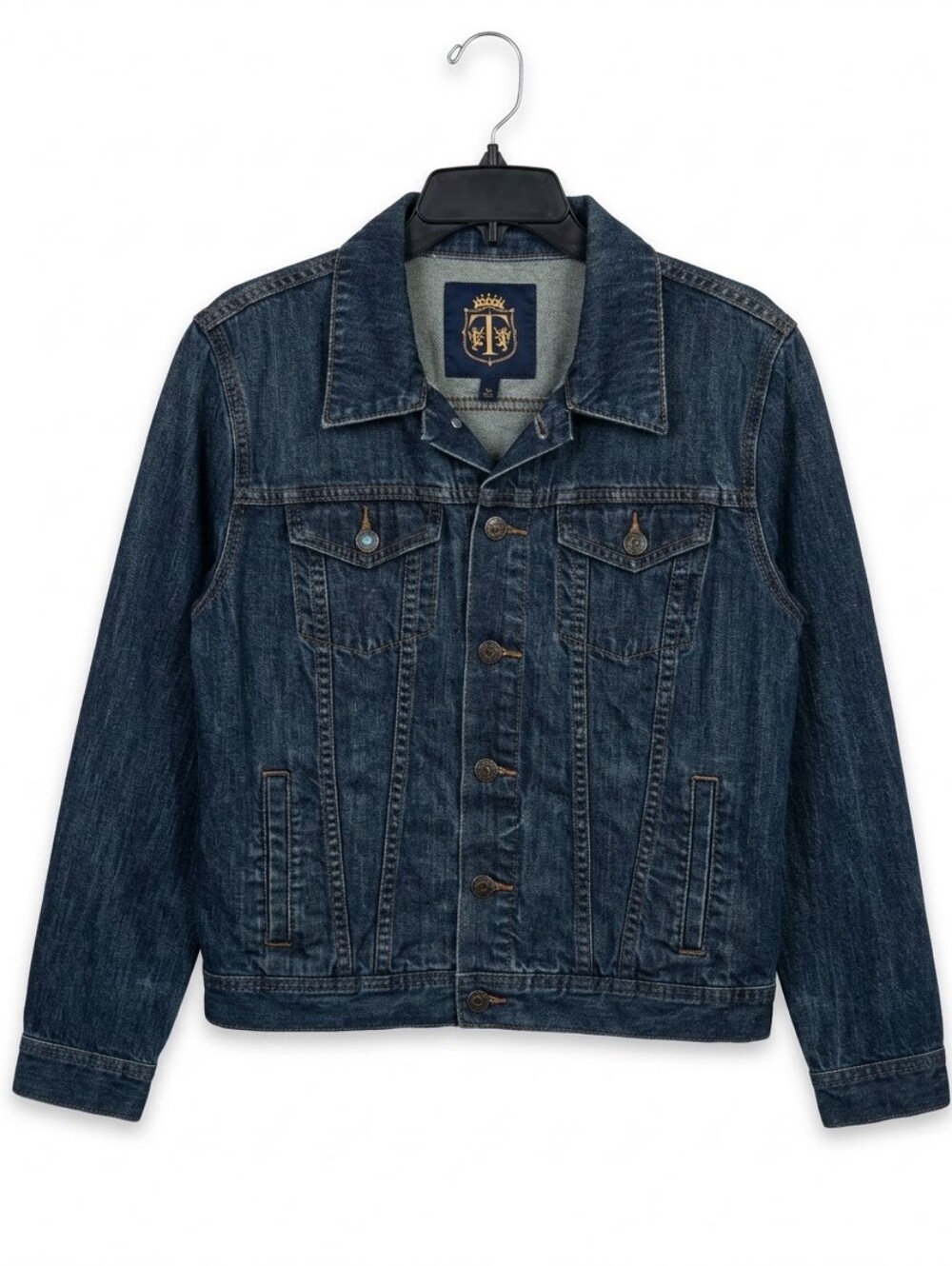 Talbots Vintage, Heritage Gold Crest Denim Jacket